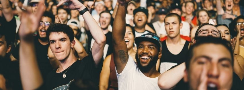 Audience reach background